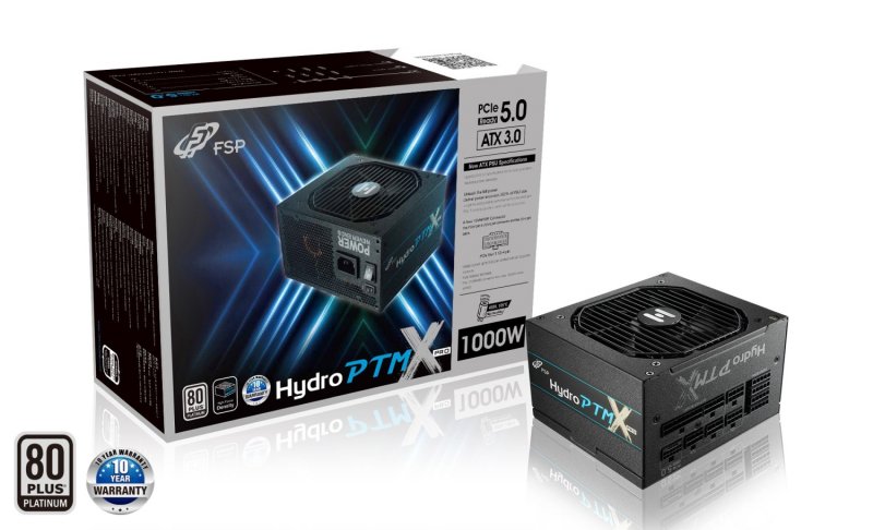 FSP HYDRO PTM X PRO 1000/ 1000W/ ATX 3.0/ 80PLUS Platinum/ Modular/ Retail - obrázek produktu