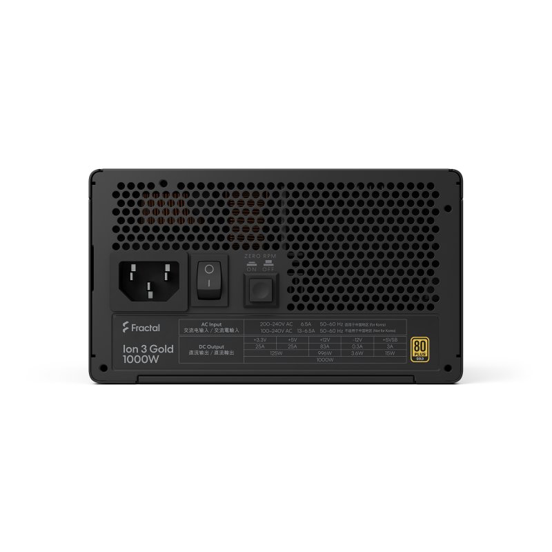 Fractal Ion 3 / 1000W / ATX 3.1 / 80PLUS Gold / Modular / Retail - obrázek č. 1