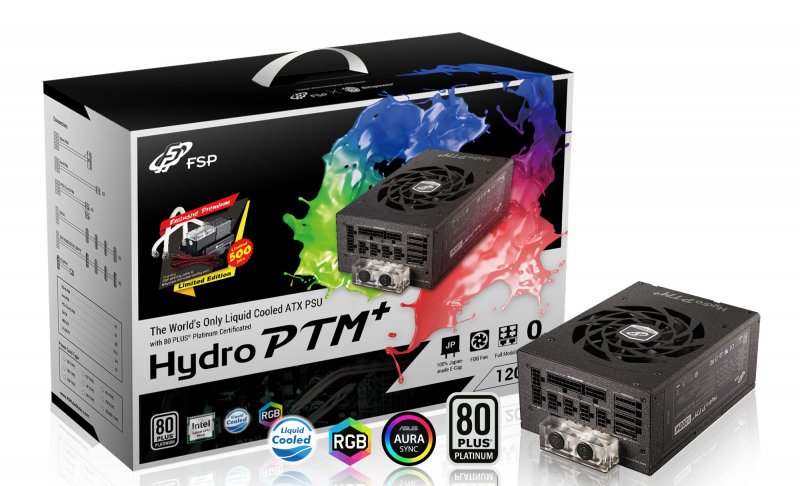 FSP/ Fortron HYDRO PTM+ 1200W 80PLUS PLATINUM, modular, water cooling (+ LIMITED EDITION gifts) - obrázek produktu