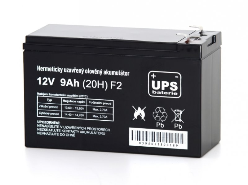 UPS baterie 12V 9Ah F2 - obrázek produktu