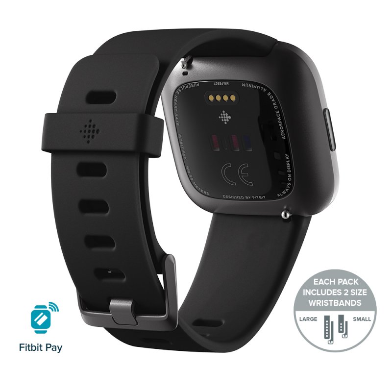Fitbit Versa 2 (NFC) - Black/ Carbon - obrázek č. 2