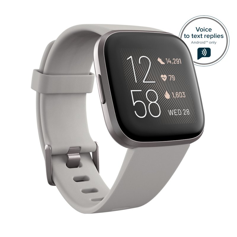 Fitbit Versa 2 (NFC) - Stone/ Mist Grey - obrázek č. 1