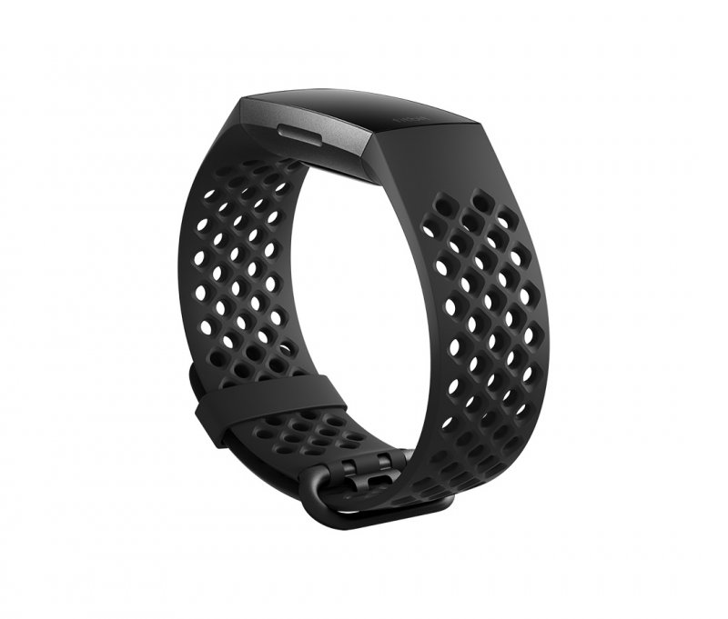 Fitbit Charge 3 sportovní řemínek Black Large - obrázek produktu