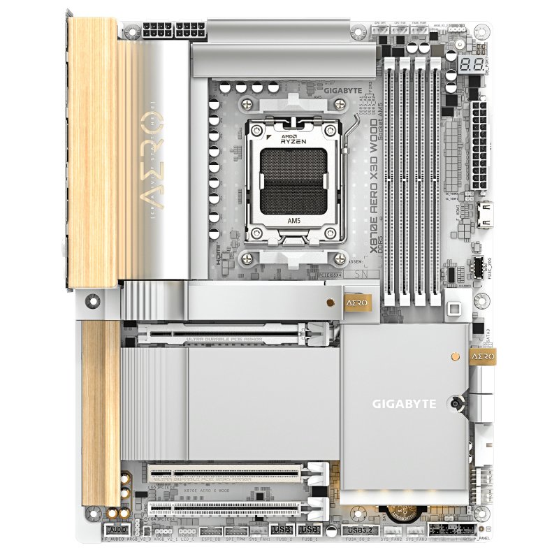 GIGABYTE X870E AERO X3D WOOD / AM5 / ATX - obrázek č. 2