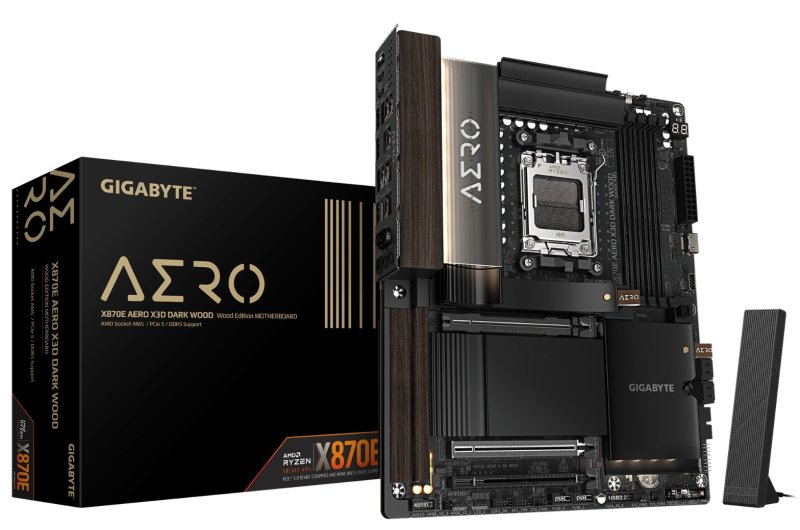 GIGABYTE X870E AERO X3D DARK WOOD / AM5 / ATX - obrázek produktu