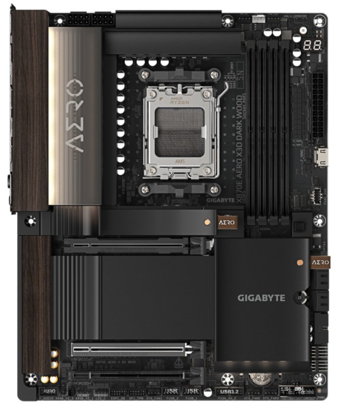 GIGABYTE X870E AERO X3D DARK WOOD / AM5 / ATX - obrázek č. 1