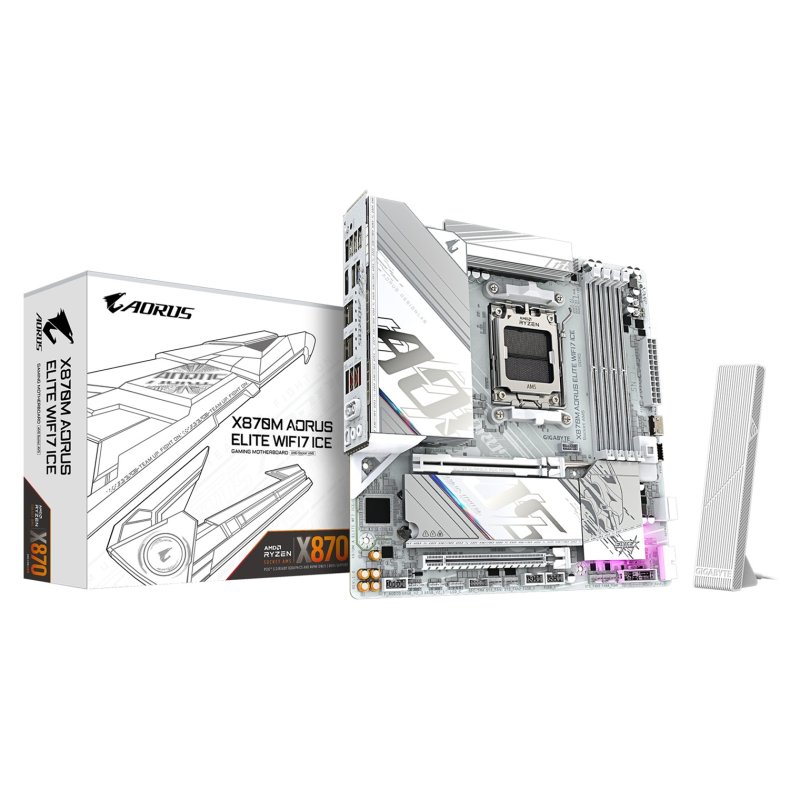 GIGABYTE X870M AORUS ELITE WIFI7 ICE / AM5 / mATX - obrázek produktu