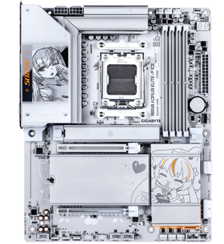 Gigabyte B850 AORUS ELITE-P ICE / AM5 / ATX - obrázek č. 1