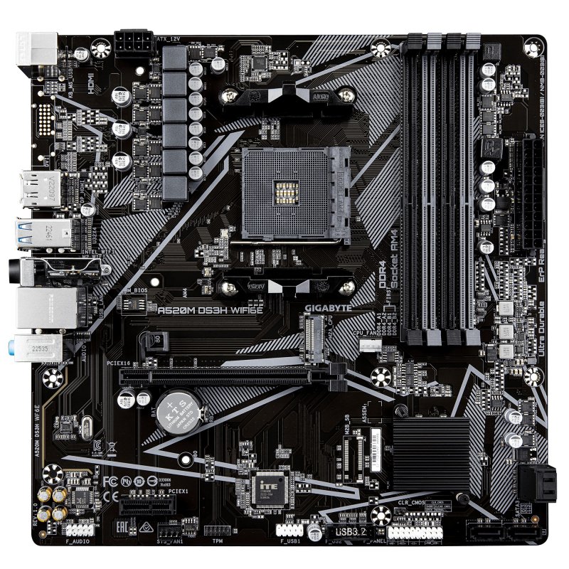 Gigabyte A520M DS3H WIFI6E / AM4 / mATX - obrázek č. 1