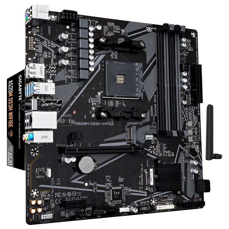 Gigabyte A520M DS3H WIFI6E / AM4 / mATX - obrázek č. 2