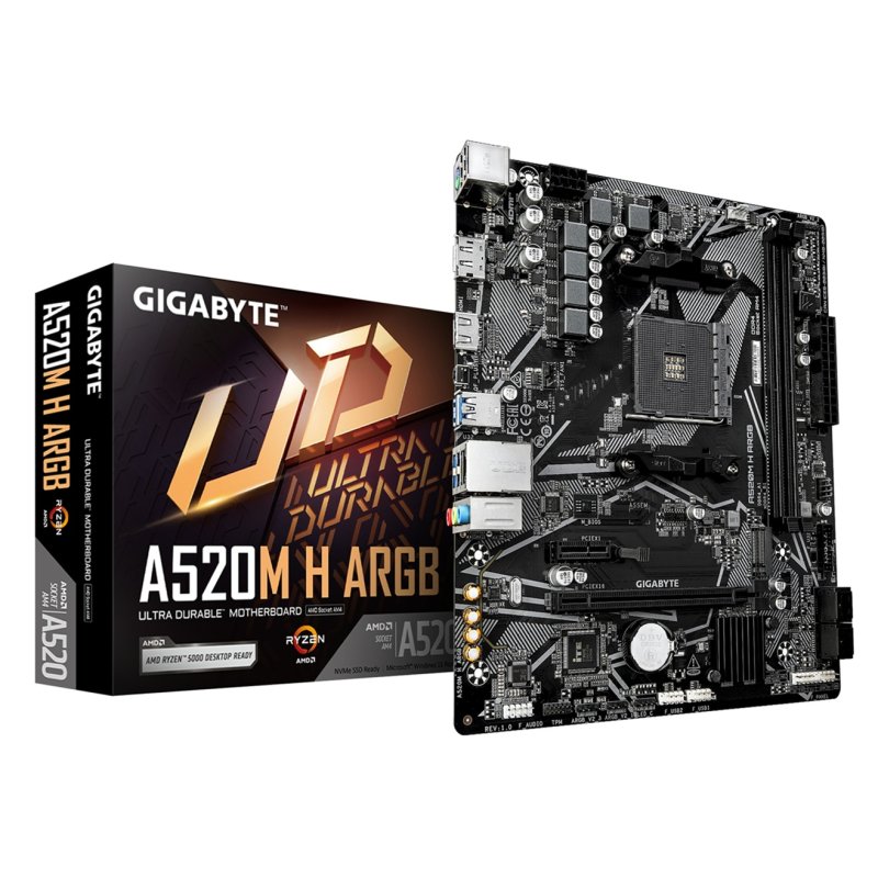 GIGABYTE A520M H ARGB / AM4 / mATX - obrázek produktu