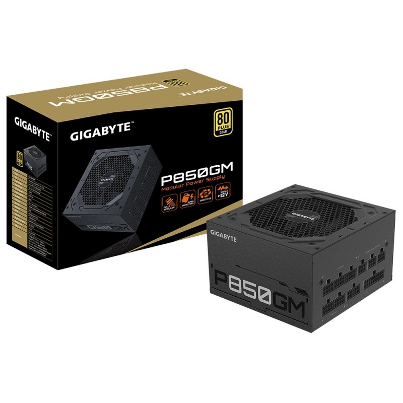 GIGABYTE P850GM/ 850W/ ATX/ 80PLUS Gold/ Modular - obrázek č. 3