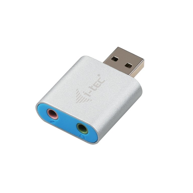 i-tec USB 2.0 Metal Mini Audio Adapter - obrázek produktu