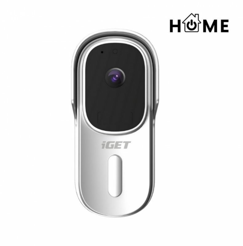 iGET HOME Doorbell DS1 White - WiFi bateriový videozvonek, FullHD + !!! ZDARMA reproduktor CHS1 !!! - obrázek produktu