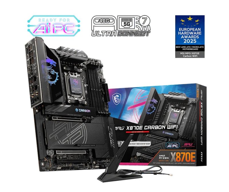 MSI MPG X870E CARBON MAX WIFI / AM5 / ATX - obrázek produktu