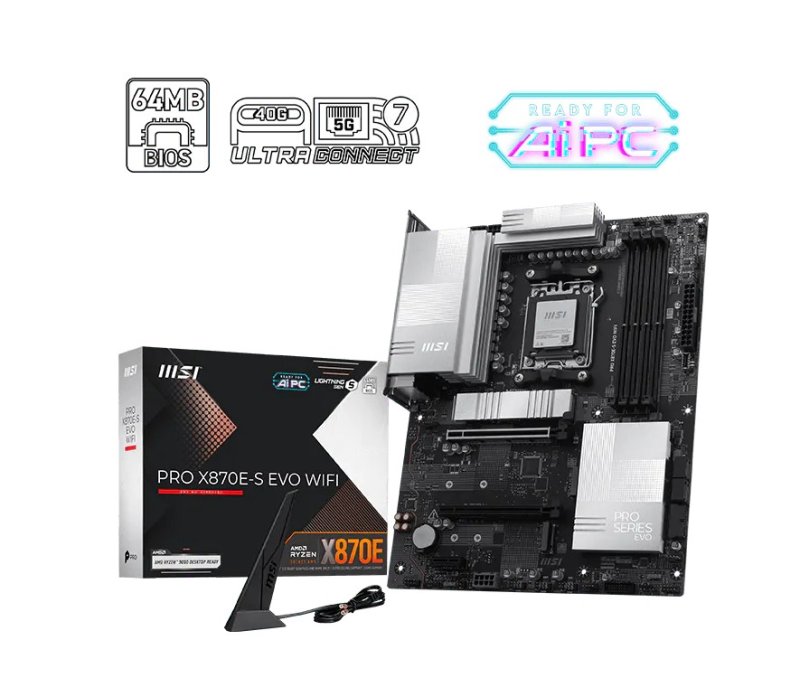 MSI PRO X870E-S EVO WIFI / AM5 / ATX - obrázek produktu