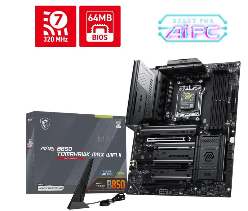 MSI MAG B850 TOMAHAWK MAX WIFI II / AM5 / ATX - obrázek produktu