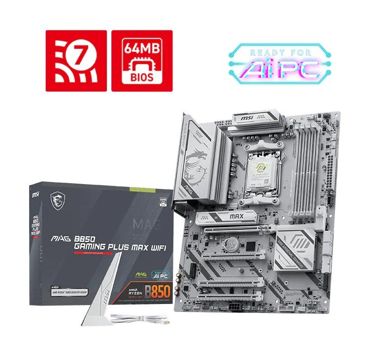 MSI MAG B850 GAMING PLUS MAX WIFI / AM5 / ATX - obrázek produktu