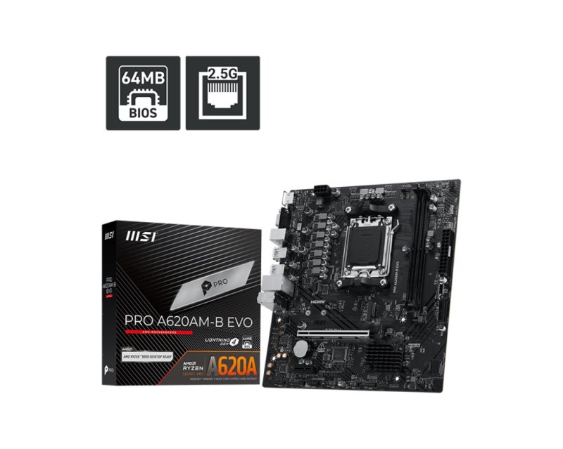 MSI PRO A620AM-B EVO / AM5 / mATX - obrázek produktu
