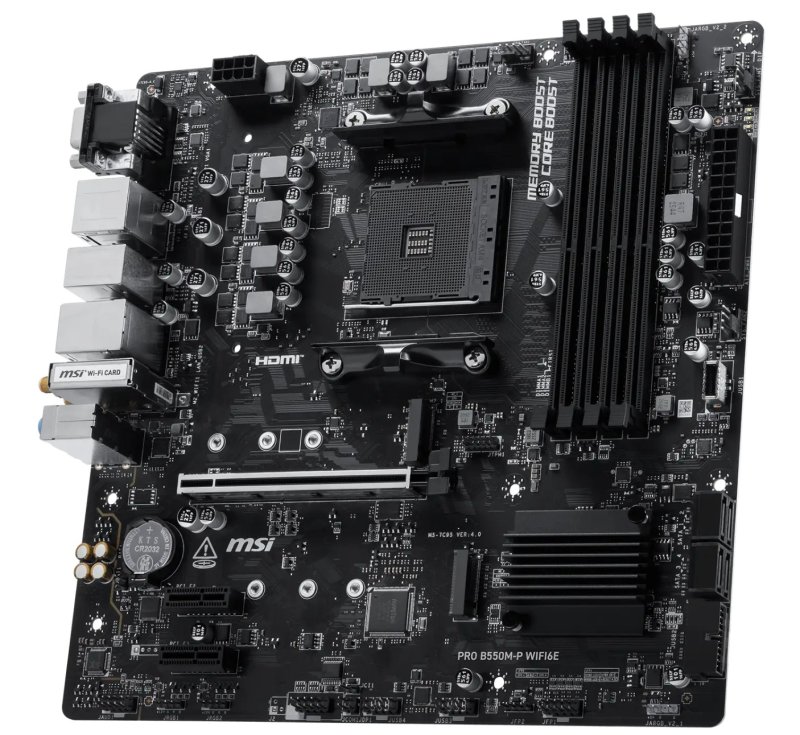 MSI PRO B550M-P WIFI6E / AM4 / mATX - obrázek č. 2