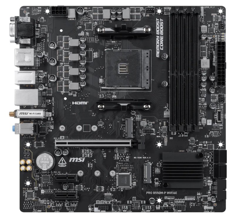MSI PRO B550M-P WIFI6E / AM4 / mATX - obrázek č. 1