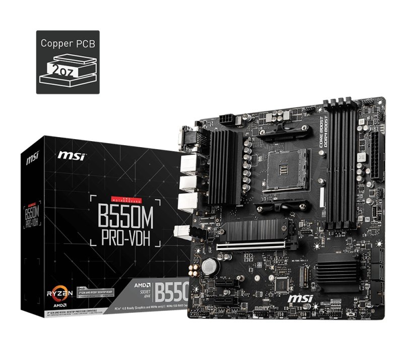 MSI B550M PRO-VDH / AM4 / mATX - obrázek produktu