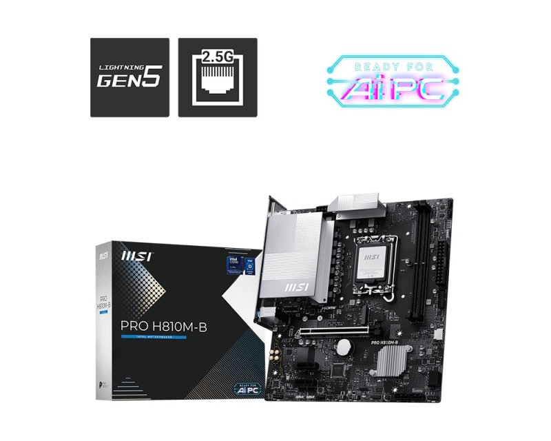 MSI PRO H810M-B / LGA 1851 / mATX - obrázek produktu