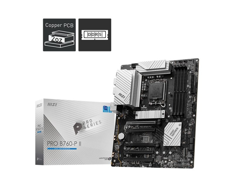 MSI PRO B760-P II / LGA 1700 / ATX - obrázek produktu