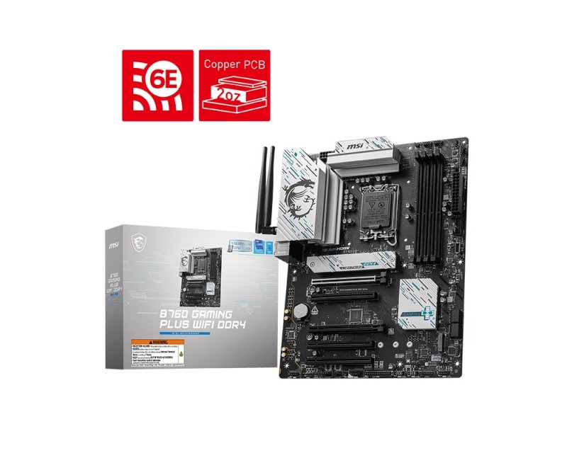 MSI B760 GAMING PLUS WIFI DDR4 / LGA 1700 / ATX - obrázek produktu