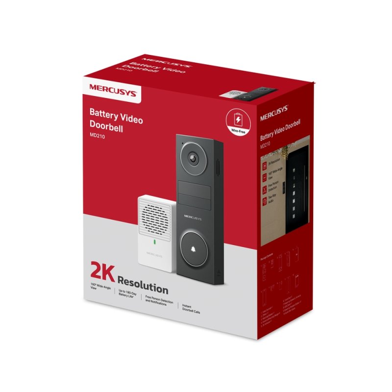 Mercusys MD210 Battery Video Doorbell - obrázek č. 3