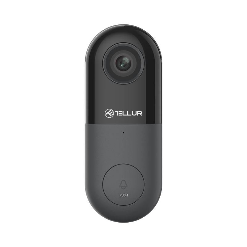 Tellur Video DoorBell WiFi, 1080P, PIR, Wired, Black - obrázek produktu