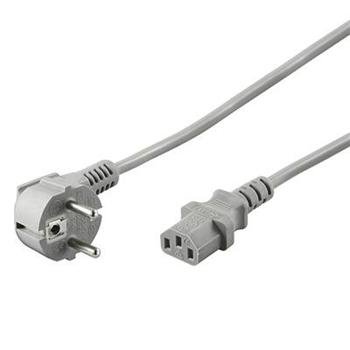 PremiumCord Kabel síťový 230V k počítači 2m šedý - obrázek produktu