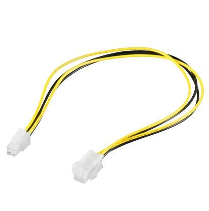 PremiumCord kabel napájecí prodluž. P4(4piny) 34cm - obrázek produktu