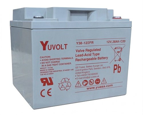 Yuasa YUVOLT Y38-12FR VdS (12V, 38Ah, M5) - obrázek produktu