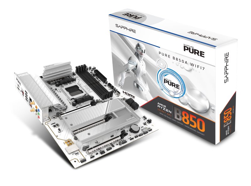 SAPPHIRE PURE B850A WIFI 7 / AM5 / ATX - obrázek produktu