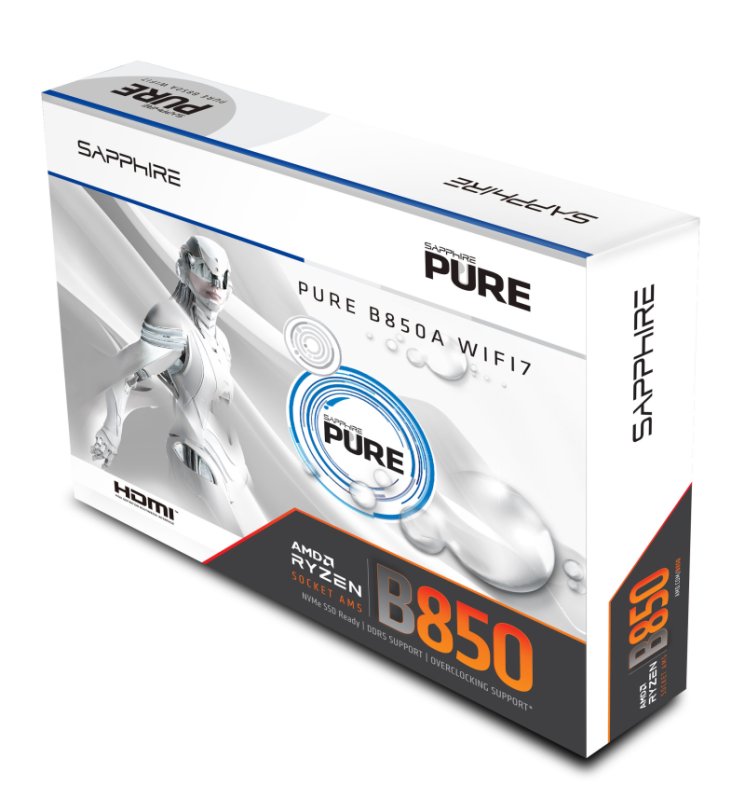 SAPPHIRE PURE B850A WIFI 7 / AM5 / ATX - obrázek č. 2