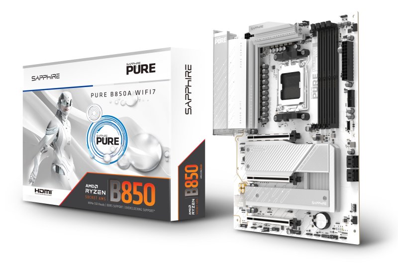 SAPPHIRE PURE B850A WIFI 7 / AM5 / ATX - obrázek č. 1