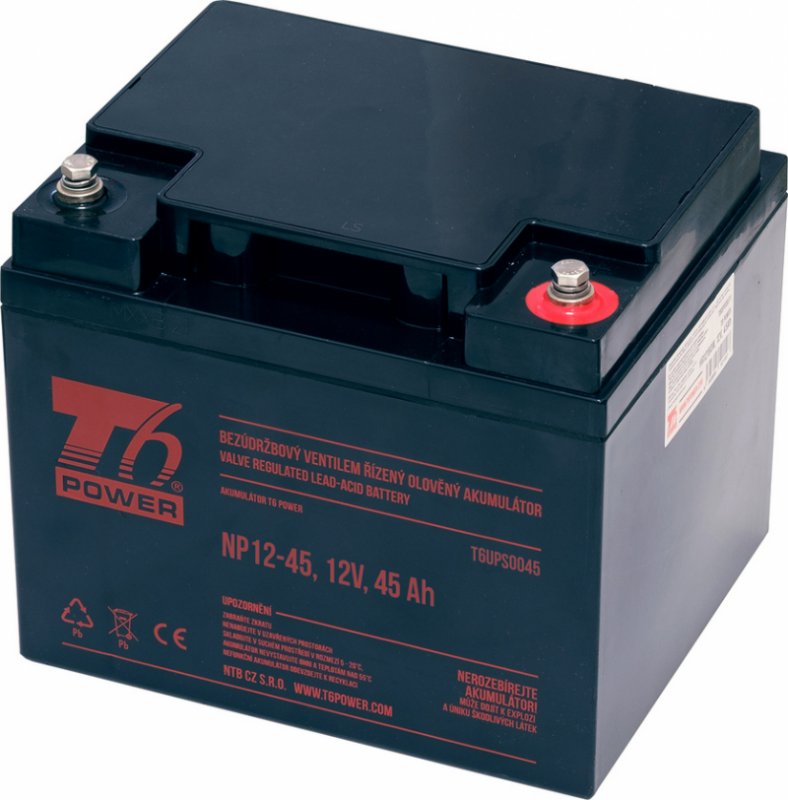 Akumulátor T6 Power NP12-45, 12V, 45Ah - obrázek produktu