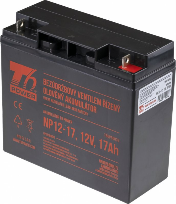 Akumulátor T6 Power NP12-17, 12V, 17Ah - obrázek produktu