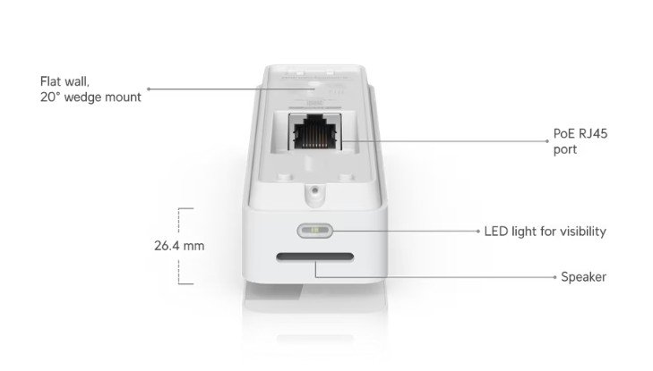 Ubiquiti UVC-Doorbell-Lite-W, UniFi Protect Doorbell Lite, bílá - obrázek č. 2