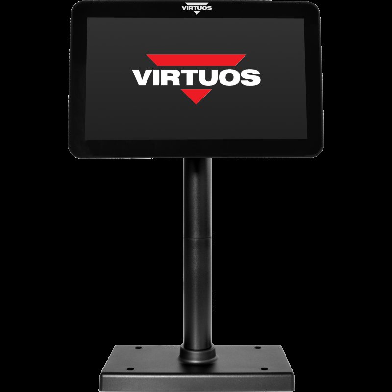 10,1" LCD barevný zákaznický monitor Virtuos SD1010R, USB, černý - obrázek produktu