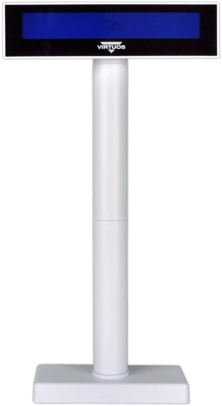 LCD displej Virtuos FL-2026MB 2x20, USB bílý - obrázek č. 3