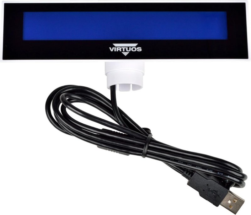 LCD displej Virtuos FL-2026MB 2x20, USB bílý - obrázek č. 4