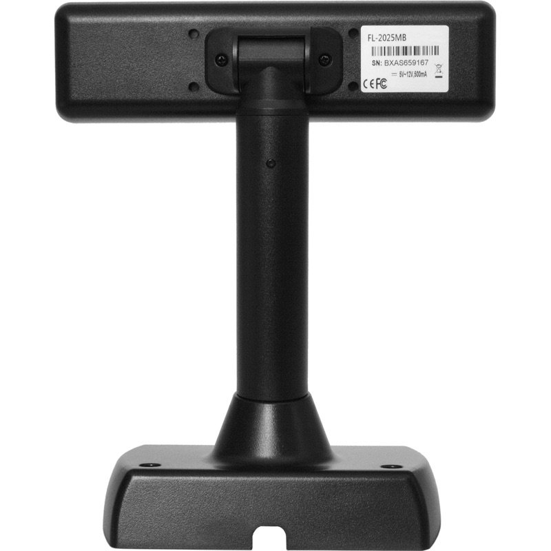 LCD zákaznický displej Virtuos FL-2025MB 2x20, USB, černý - obrázek č. 2