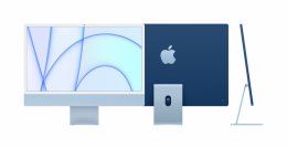 Apple iMac/ 24"/ 4480 x 2520/ M1/ 8GB/ 256GB SSD/ M1/ Big Sur/ Blue/ 1R  (MGPK3SL/A)