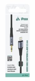ADAPTÉR LIGHTNING  /  3,5 MM JACK 1,5 M ČERNÝ  (90010138)