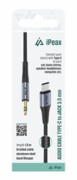 ADAPTÉR USB-C  /  3,5 MM JACK 1,5 M ČERNÝ  (90010139)