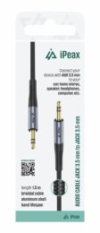 ADAPTÉR 3,5 MM JACK  /  3,5 MM JACK 1,5 M ČERNÝ  (90010140)