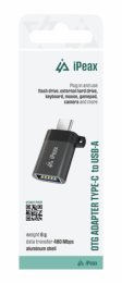 ADAPTÉR OTG USB-C  /  USB-A (samice) ČERNÝ  (90010141)