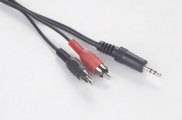 Kabel přípojný jack-2xcinch 1,5m audio  (CCA-458)
